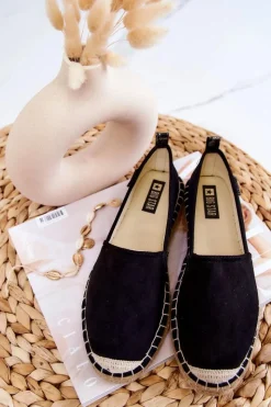 Hot Big Star Shoes Damskie Klasyczne Espadryle Big Star JJ274952 Czarne