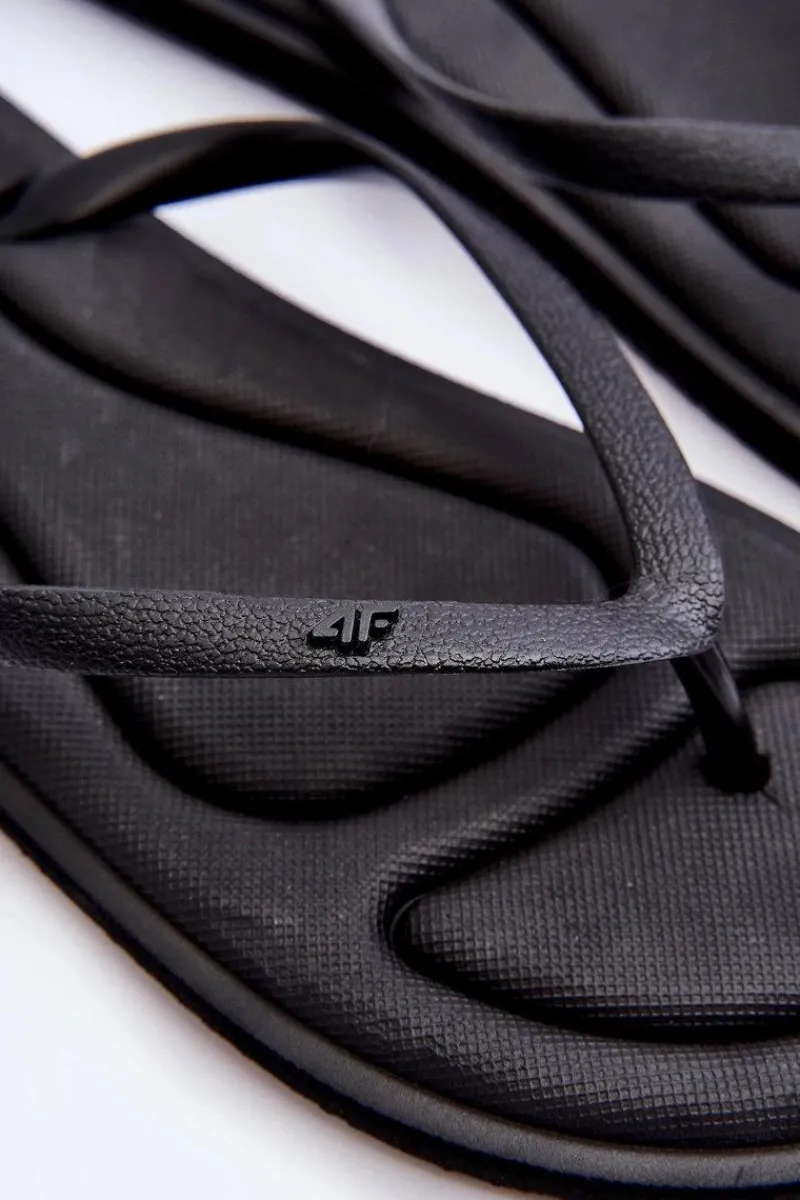 Damskie Klasyczne Japonki SS23FFLIF067-20S Czarne Damskie Klapki Damskie Japonki|Klapki Damskie Klasyczne