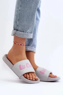 New Damskie Klasyczne Klapki LCW-24-42-2486L Szare Damskie Klapki Damskie Klasyczne