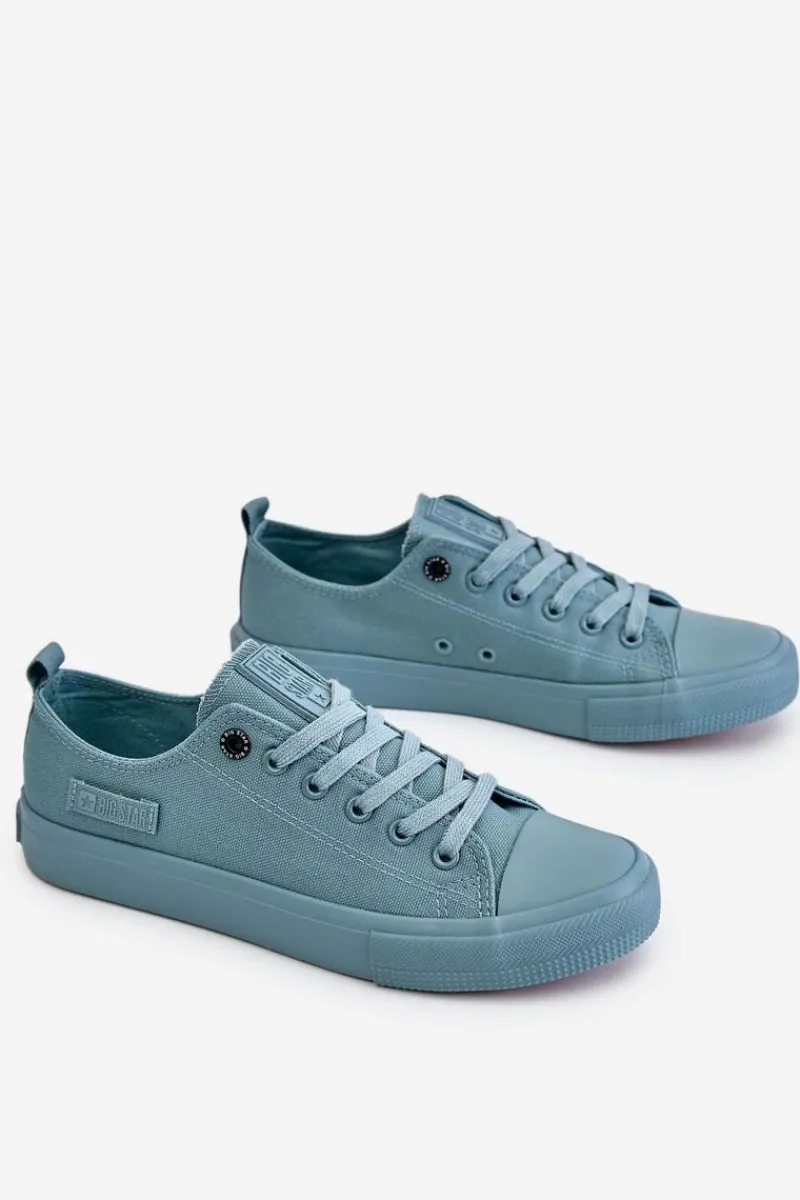 Trampki Damskie Big Star|Trampki Damskie Niskie>Big Star Shoes Damskie Klasyczne Niskie Trampki Big Star LL274019 Zielone