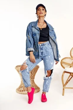 Best Big Star Shoes Damskie Klasyczne Niskie Trampki BIG STAR AA274013 Fuksja