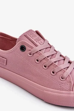 Hot Damskie Klasyczne Niskie Trampki Big Star LL274027 Różowe Damskie Trampki Damskie Big Star|Trampki Damskie Niskie