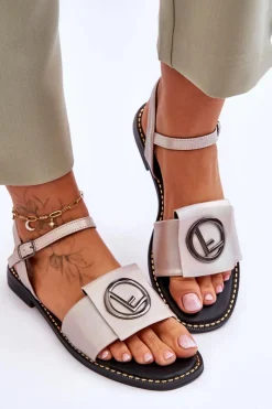 Online Damskie buty S.Barski Damskie Klasyczne Sandały S.Barski KV-2775-45 Nude