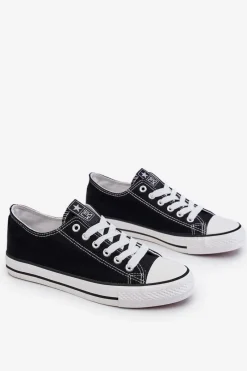 Evento Damskie Klasyczne Trampki Czarno-Białe Ecoma