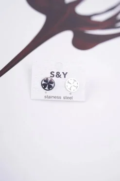 Boto Damskie Kolczyki Srebrne Koniczynka Rosie