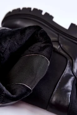 Hot Evento Damskie Kozaki Na Platformie Do Kolana Czarne Milania