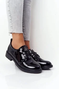 Półbuty Lakierowane><noscript><img width=