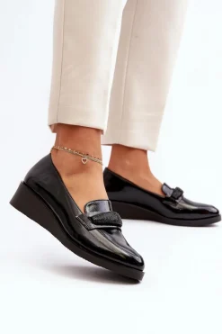 Półbuty Lakierowane|Mokasyny Damskie Lakierowane><noscript><img width=