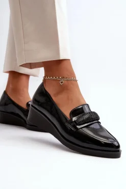 Półbuty Lakierowane|Mokasyny Damskie Lakierowane><noscript><img width=