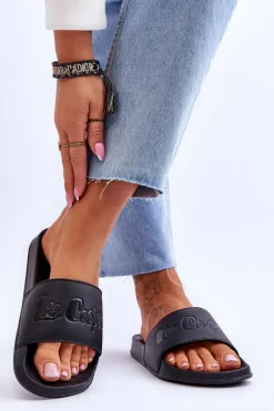 Hot Lee Cooper Damskie Lekkie Klapki LCW-23-42-1732 Czarne
