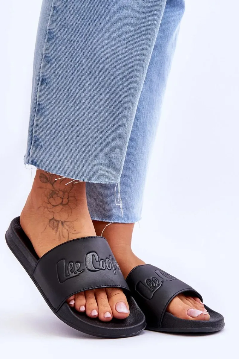 Hot Lee Cooper Damskie Lekkie Klapki LCW-23-42-1732 Czarne