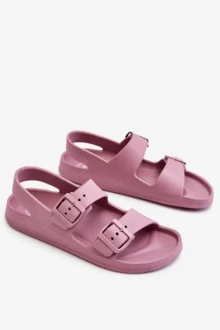 Sandały Big Star|Sandały Płaskie></noscript>Big Star Shoes Damskie Lekkie Sandały Big Star LL274744 Fioletowe Fioletowy