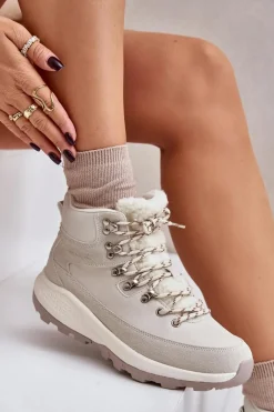 Trekkingowe Damskie|Botki Ocieplane><noscript><img width=