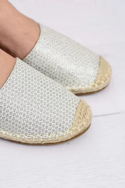 New Damskie Lniane Balerinki Wiązane Srebrne Espadryle Sea Damskie Czarne Espadryle
