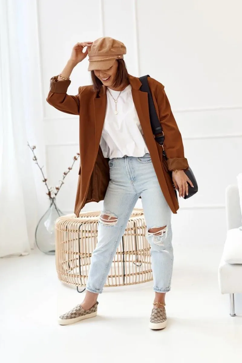 Trampki Damskie Niskie>Boto Damskie Logowane Tenisówki Slip-On Khaki Challenge