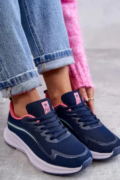 Sale Evento Damskie Modne Buty Sportowe Sneakersy Granatowe Ida