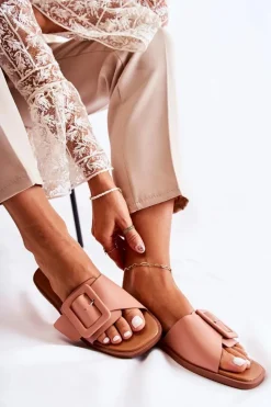 Klapki Damskie Klasyczne>Boto Damskie Modne Klapki Na Lato Różowe Sylvia Różowy