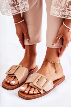 Sale Damskie Modne Klapki Na Lato Cappuccino Sylvia Damskie Klapki Damskie Klasyczne