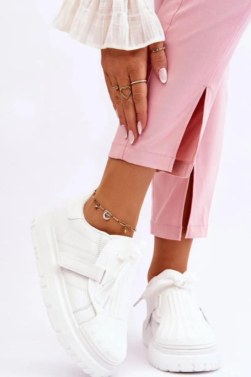 Sneakersy Damskie>Boto Damskie Modne Sportowe Buty Białe Genesis