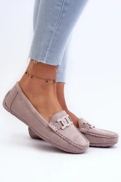 Mokasyny Damskie Zamszowe><noscript><img width=