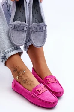 Loafersy Damskie|Mokasyny Damskie Zamszowe><noscript><img width=