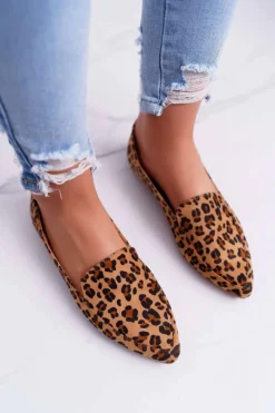 Discount Damskie Mokasyny Lu Boo Leopard Magnus Damskie Mokasyny Damskie Zamszowe
