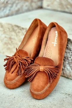 Mokasyny Damskie Zamszowe><noscript><img width=