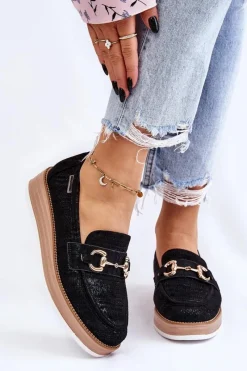 Mokasyny Na Platformie|Mokasyny Damskie Zamszowe>Boto Damskie Mokasyny Na Platformie Czarne Danny