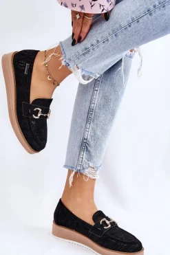 Mokasyny Na Platformie|Mokasyny Damskie Zamszowe></noscript>Boto Damskie Mokasyny Na Platformie Czarne Danny