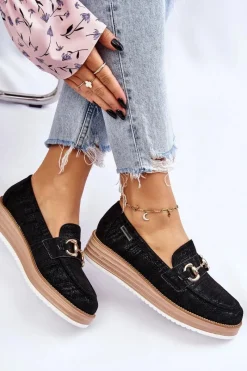 Mokasyny Na Platformie|Mokasyny Damskie Zamszowe></noscript>Boto Damskie Mokasyny Na Platformie Czarne Danny