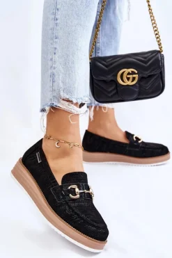 Mokasyny Na Platformie|Mokasyny Damskie Zamszowe></noscript>Boto Damskie Mokasyny Na Platformie Czarne Danny