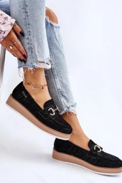 Mokasyny Na Platformie|Mokasyny Damskie Zamszowe></noscript>Boto Damskie Mokasyny Na Platformie Czarne Danny