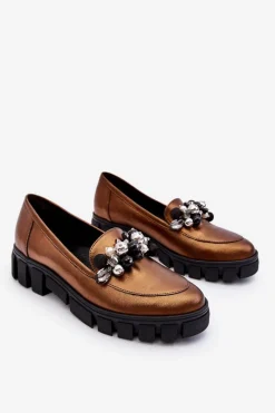 Mokasyny Damskie Skórzane|Mokasyny Na Platformie><noscript><img width=