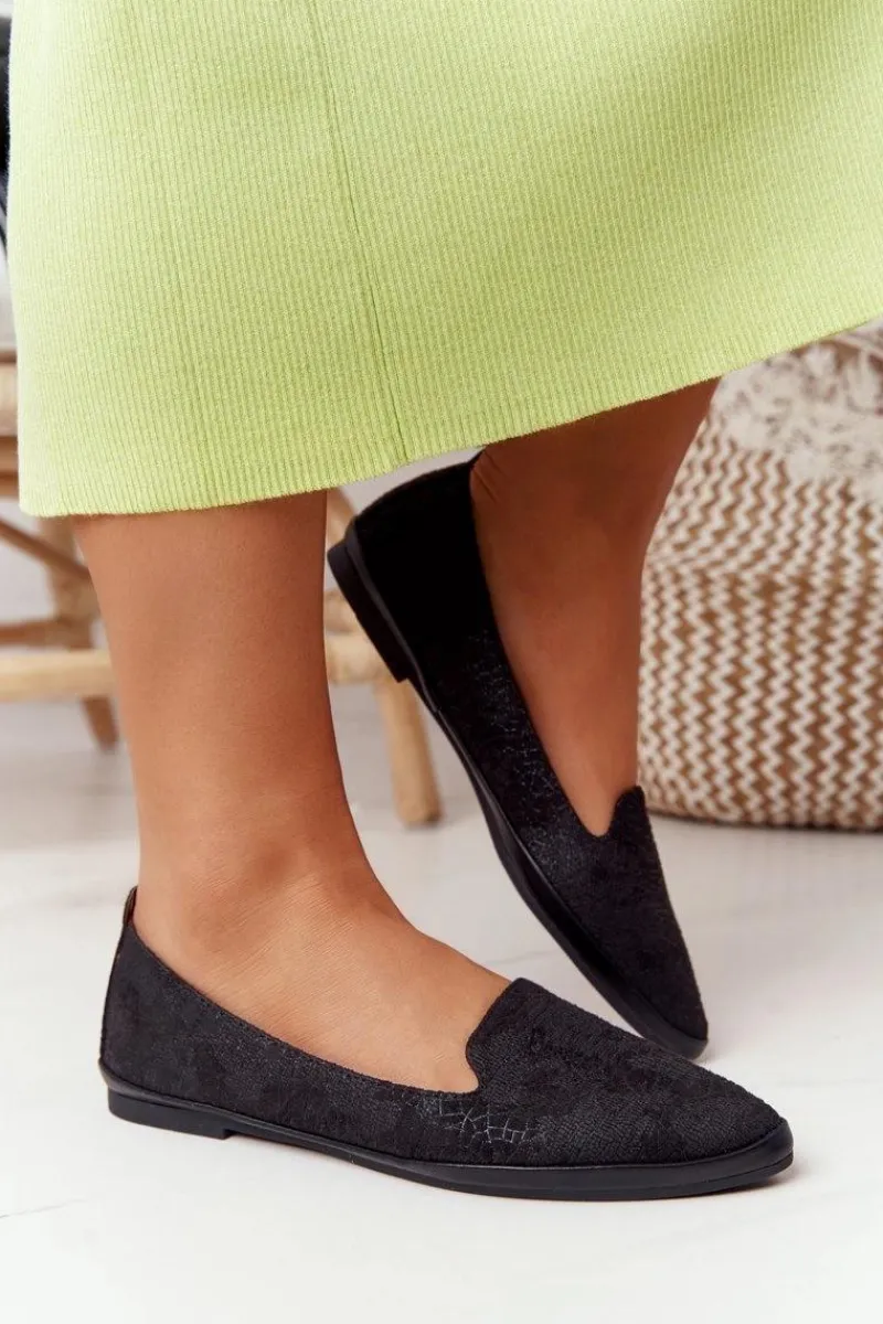 Mokasyny Damskie Zamszowe|Baleriny Klasyczne>Buty Sergio Leone Damskie Mokasyny Sergio Leone MK700 Zamszowe Czarne