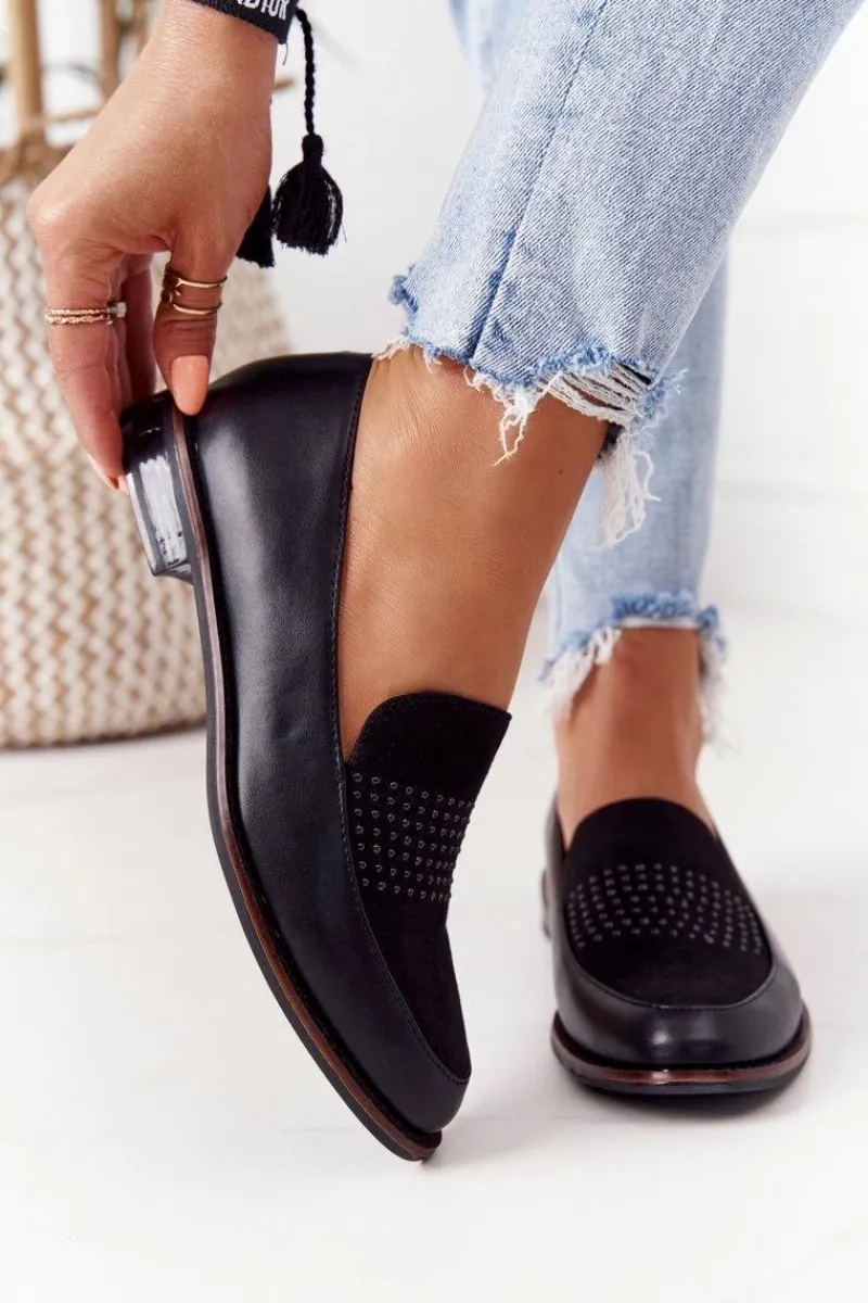 Hot Buty Sergio Leone Damskie Mokasyny Sergio Leone PB255 Czarne