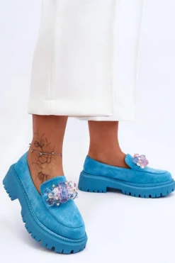 Mokasyny Damskie Skórzane|Mokasyny Na Platformie><noscript><img width=