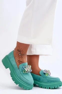 Mokasyny Damskie Skórzane|Mokasyny Na Platformie><noscript><img width=