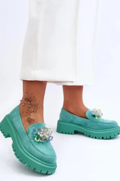 Mokasyny Damskie Skórzane|Mokasyny Na Platformie><noscript><img width=