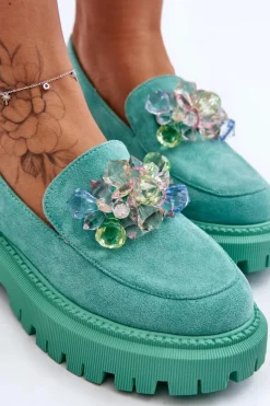 Mokasyny Damskie Skórzane|Mokasyny Na Platformie><noscript><img width=