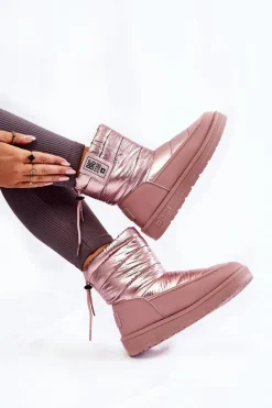 New Big Star Shoes Damskie Śniegowce Big Star II274119 Różowe Różowy