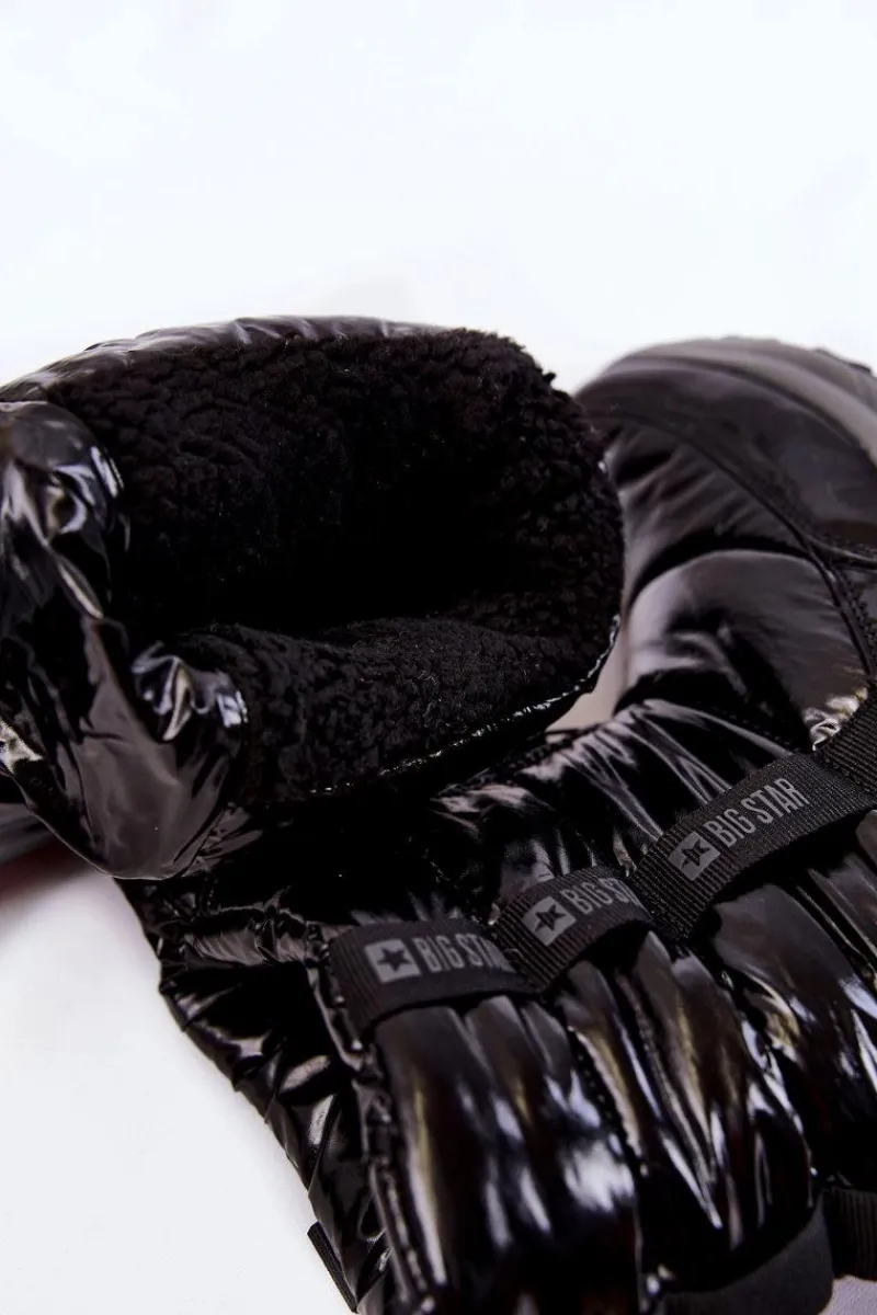 Śniegowce Damskie>Big Star Shoes Damskie Śniegowce Big Star KK274392 Czarne Czarny