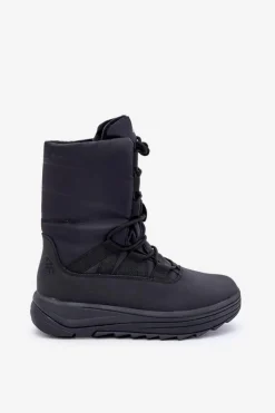 Śniegowce Damskie></noscript>4F Damskie Śniegowce INUA Z Ociepliną Primaloft RAW2SBSF012 Czarne Czarny