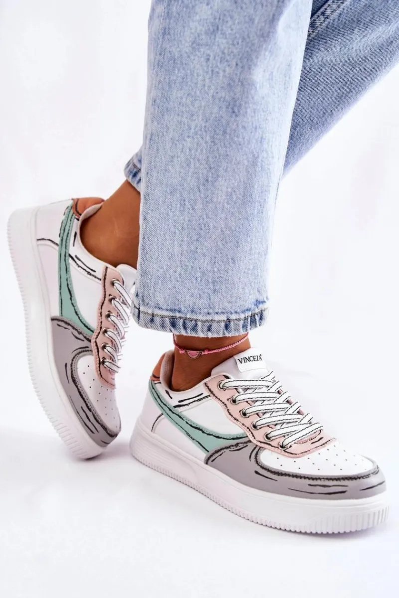 Discount Damskie Niskie Buty Sportowe Multikolor Solveig Damskie Sneakersy Damskie