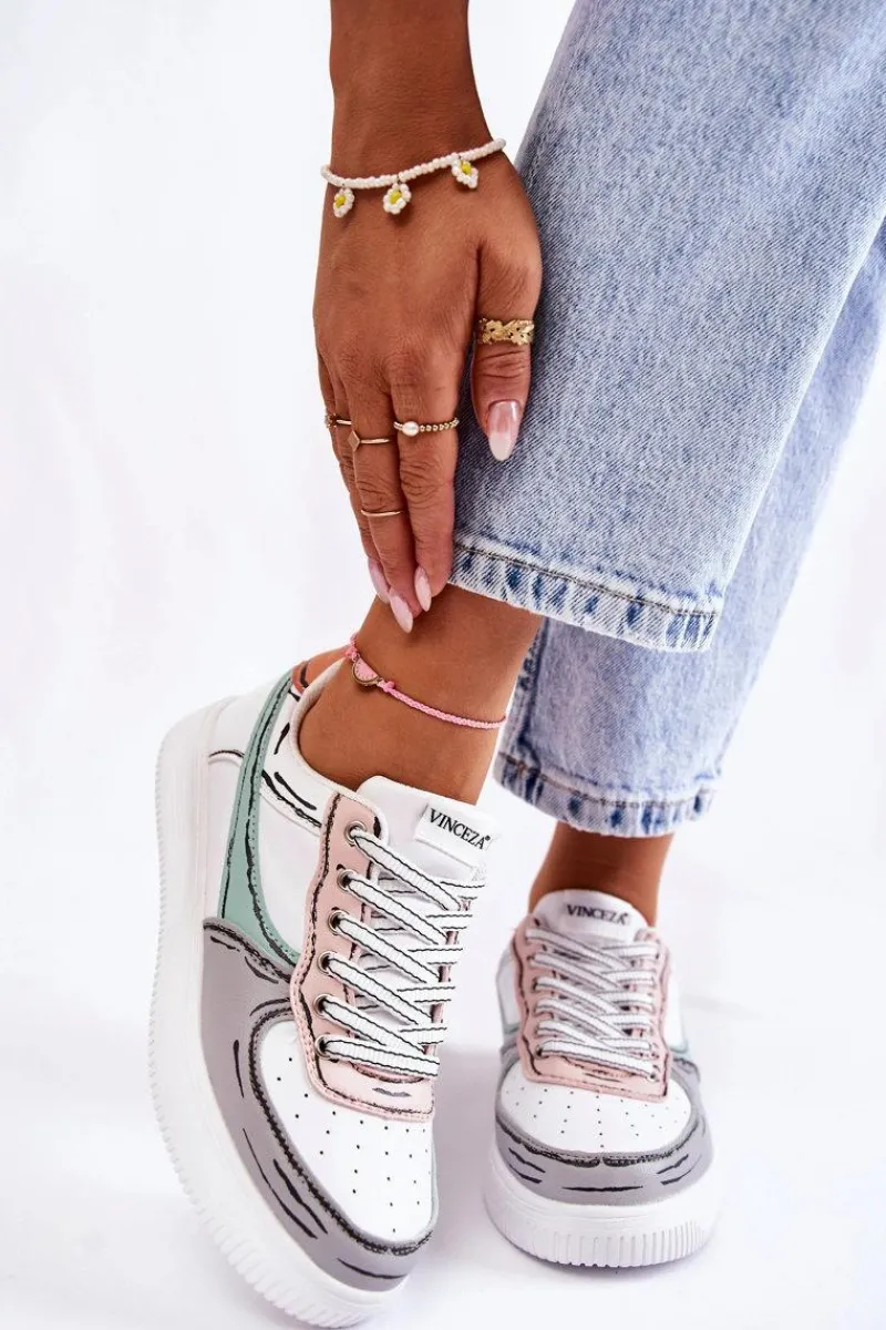 Discount Damskie Niskie Buty Sportowe Multikolor Solveig Damskie Sneakersy Damskie