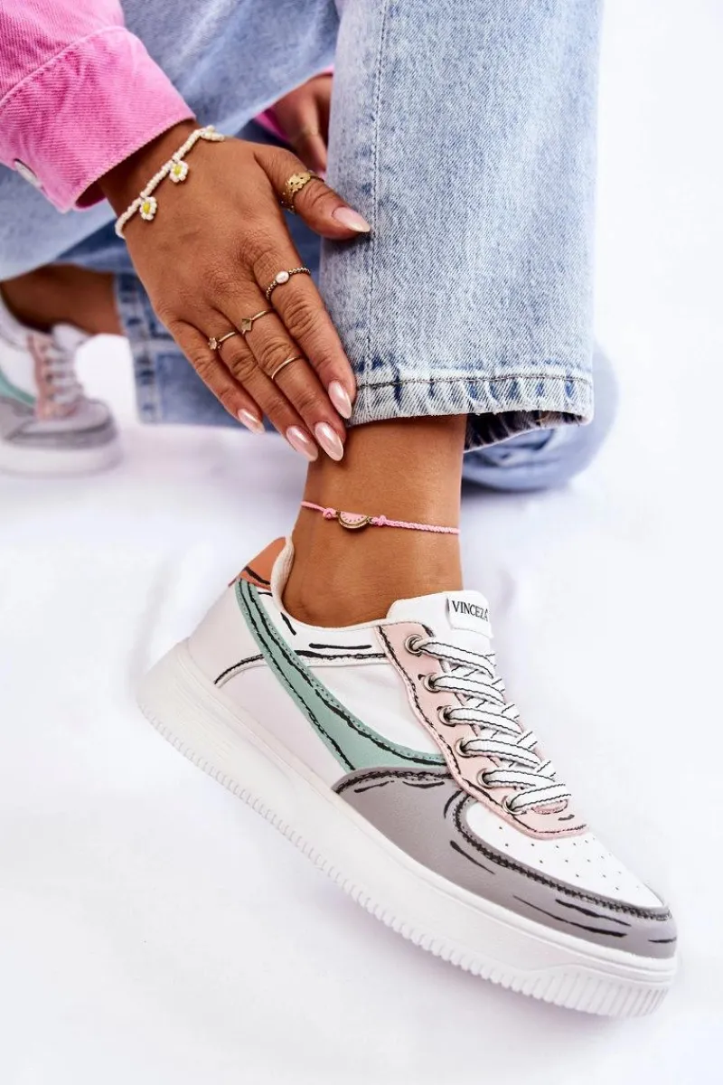 Discount Damskie Niskie Buty Sportowe Multikolor Solveig Damskie Sneakersy Damskie