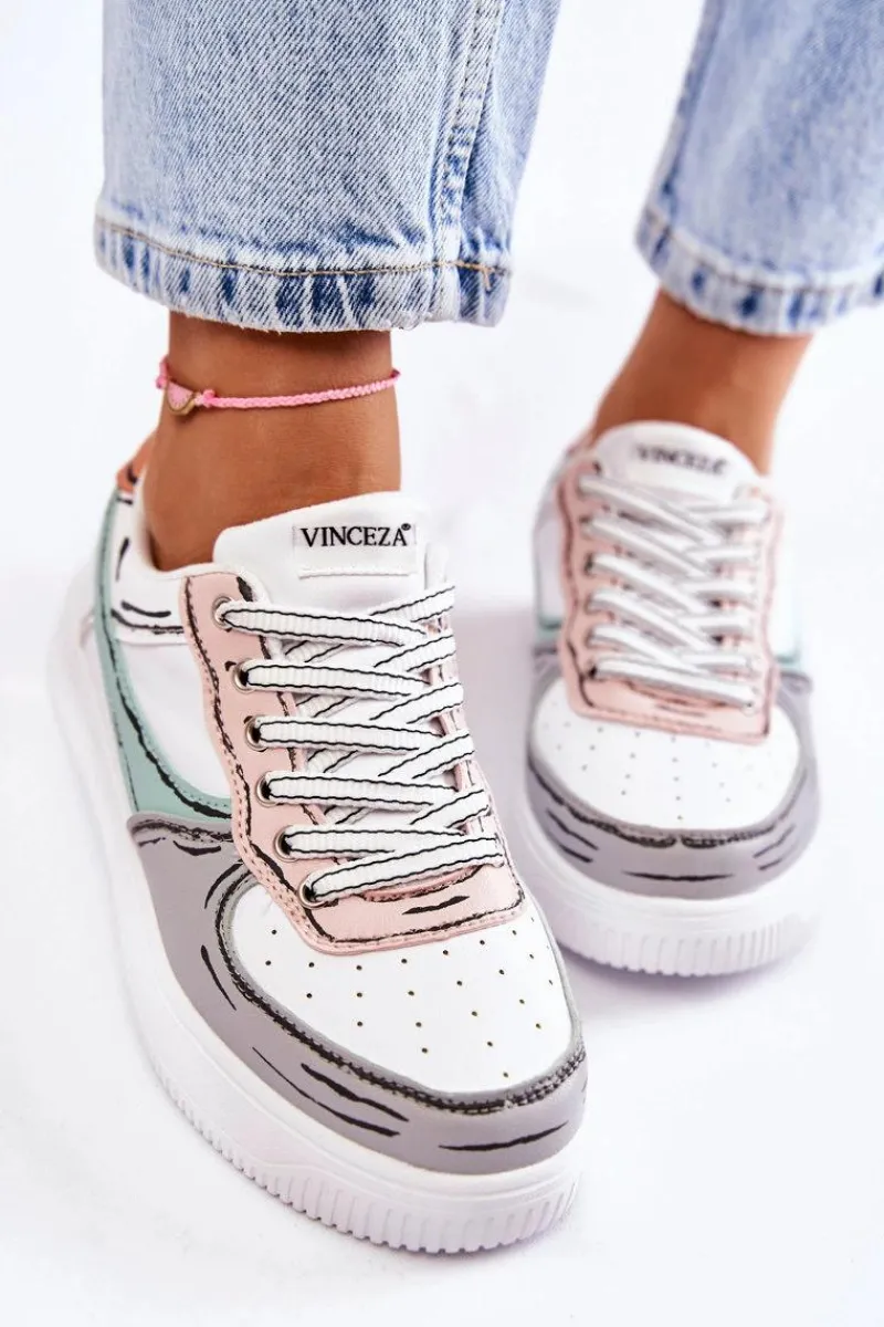 Discount Damskie Niskie Buty Sportowe Multikolor Solveig Damskie Sneakersy Damskie