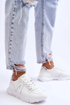 Buty Sportowe Na Platformie|Sneakersy Damskie></noscript>Boto Damskie Niskie Buty Sportowe Białe Elliot