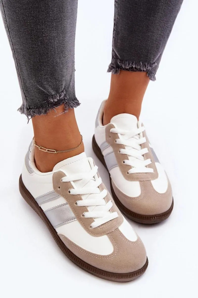 Best Boto Damskie Niskie Buty Sportowe Sneakersy Białe Cafala