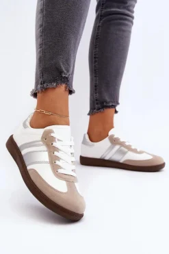 Best Boto Damskie Niskie Buty Sportowe Sneakersy Białe Cafala