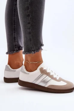 Best Boto Damskie Niskie Buty Sportowe Sneakersy Białe Cafala